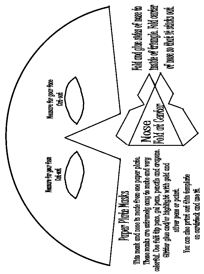 Paper Plate Mask Instructions www.pheemcfaddell.com